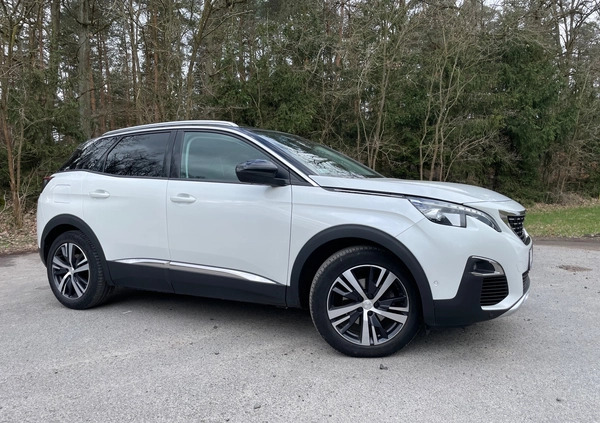 Peugeot 3008 cena 89900 przebieg: 146000, rok produkcji 2019 z Śmigiel małe 326